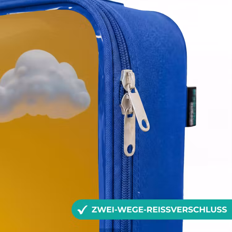 Kinderkoffer Blau - Süßigkeiten - Monster - Regenbogen — 5