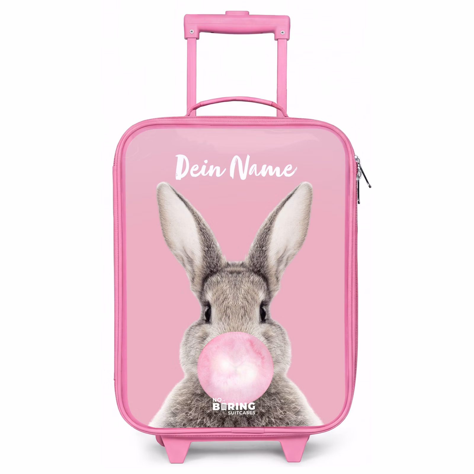Kinderkoffer Rosa mit Name - Kauen nagen — 1