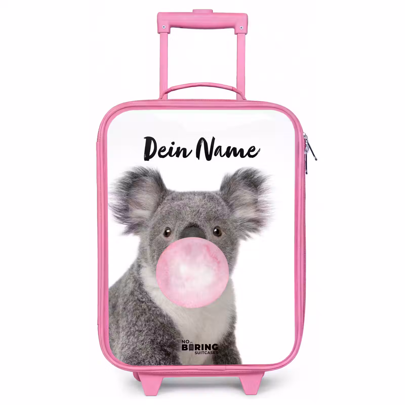 Kinderkoffer Rosa mit Name - Kaugummi-Koala — 1