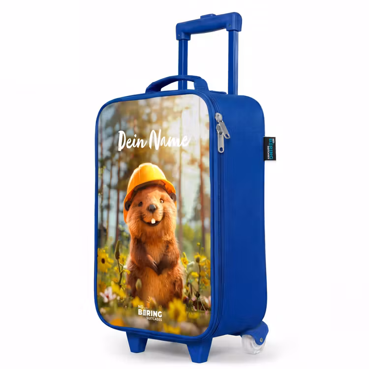 Kinderkoffer Blau mit Name - Benno Blumenbauer — 8