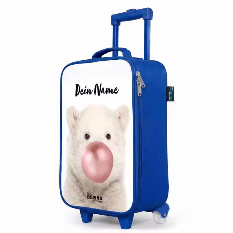Kinderkoffer Blau mit Name - Kaugummi-Bär — 8