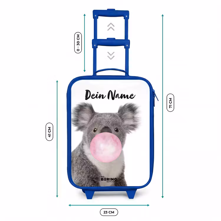 Kinderkoffer Blau mit Name - Kaugummi-Koala — 7