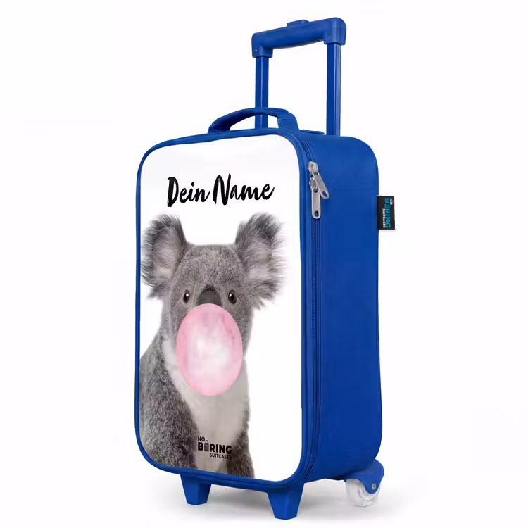 Kinderkoffer Blau mit Name - Kaugummi-Koala — 8