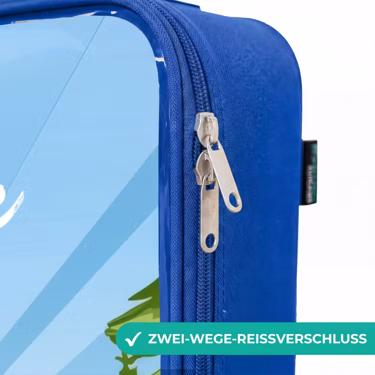 Kinderkoffer Blau mit Name - Wally Arbeitsbär — 5