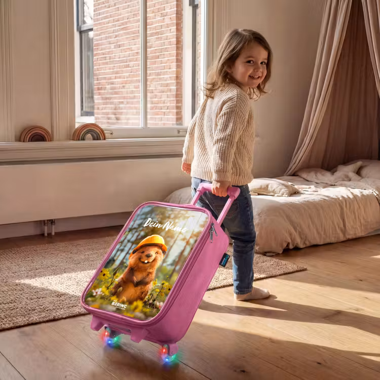 Kinderkoffer Rosa mit Name - Benno Bloembouwer — 2