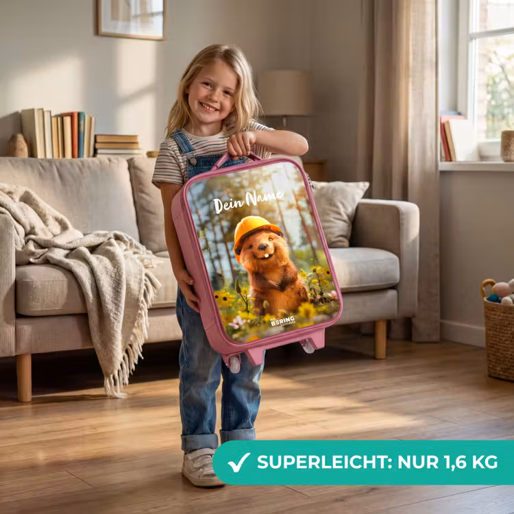 Kinderkoffer Rosa mit Name - Benno Bloembouwer — 3