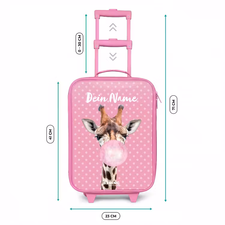 Kinderkoffer Rosa mit Name - Bubblegum Billy — 7