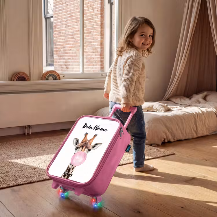 Kinderkoffer Rosa mit Name - Kau-Kobus — 2