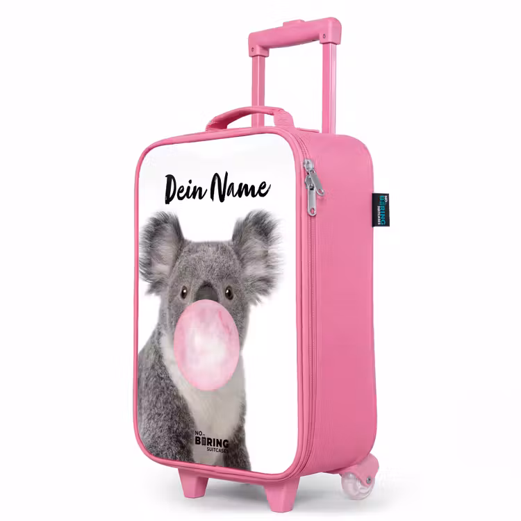 Kinderkoffer Rosa mit Name - Kaugummi-Koala — 8