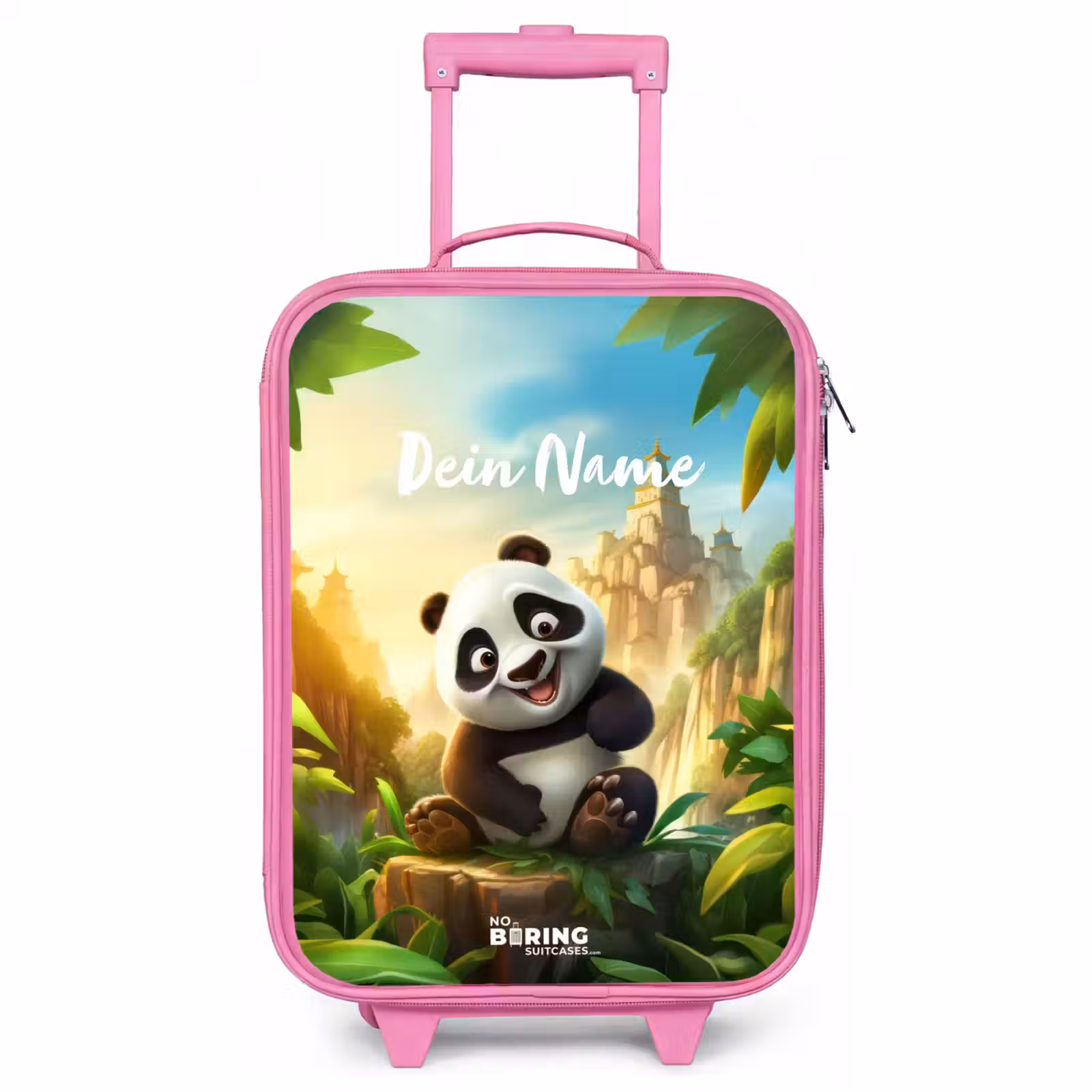 Kinderkoffer Rosa mit Name - Peter Panda — 1