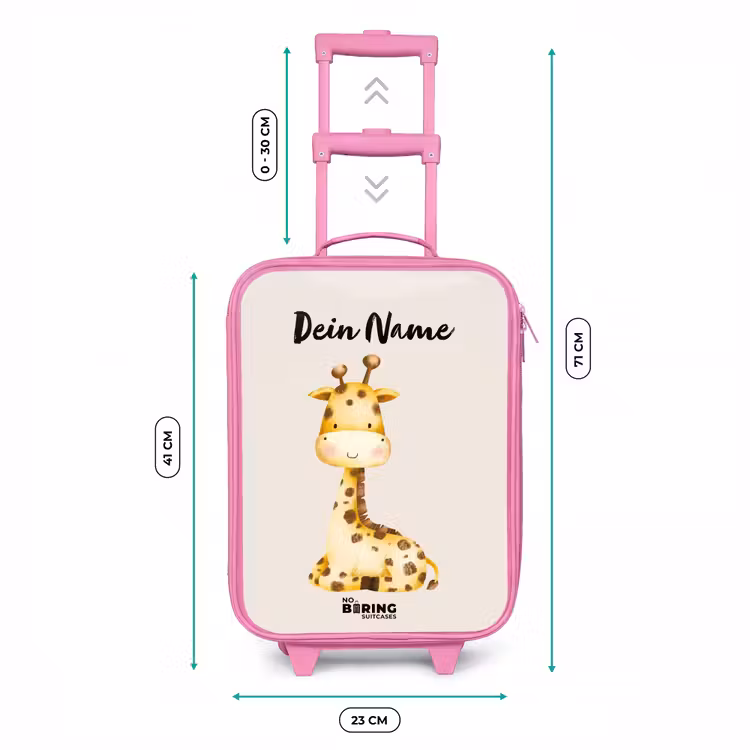 Kinderkoffer Rosa mit Name - Gigi Giraffe — 7