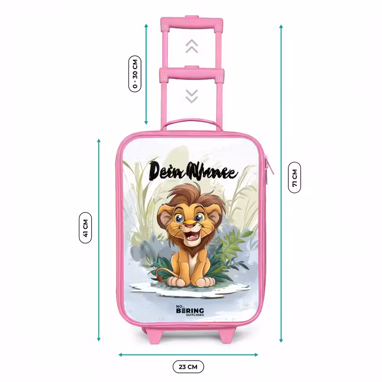 Kinderkoffer Rosa mit Name - Guusje-Giraffe — 7