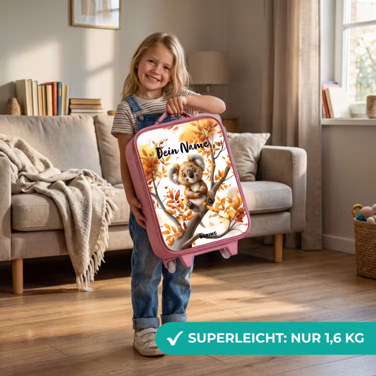 Kinderkoffer Rosa mit Name - Kenny Koala — 3