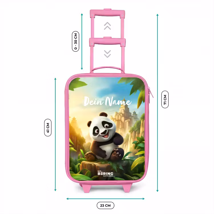 Kinderkoffer Rosa mit Name - Peter Panda — 7