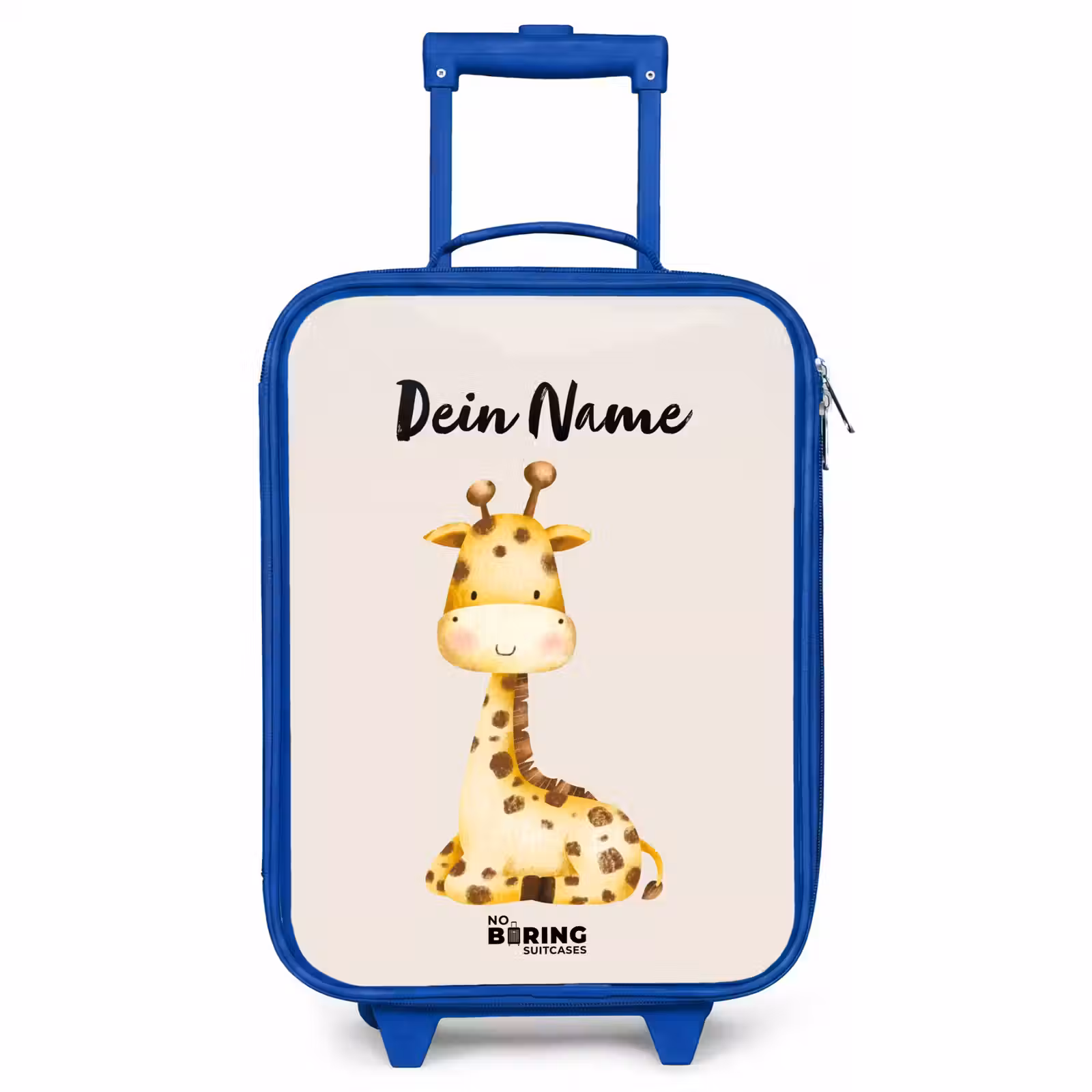 Kinderkoffer Blau mit Name - Gigi Giraffe — 1