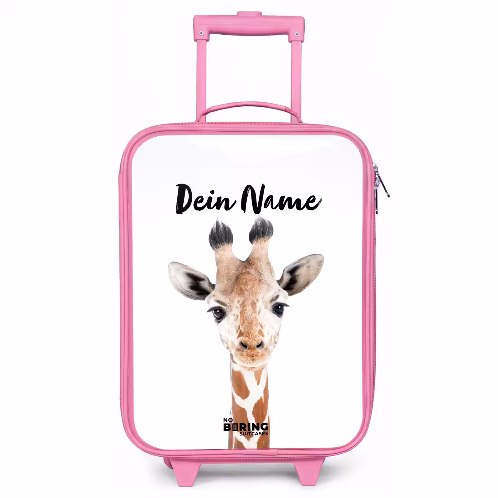 Kinderkoffer Rosa mit Name - Gerrie Giraffe — 1