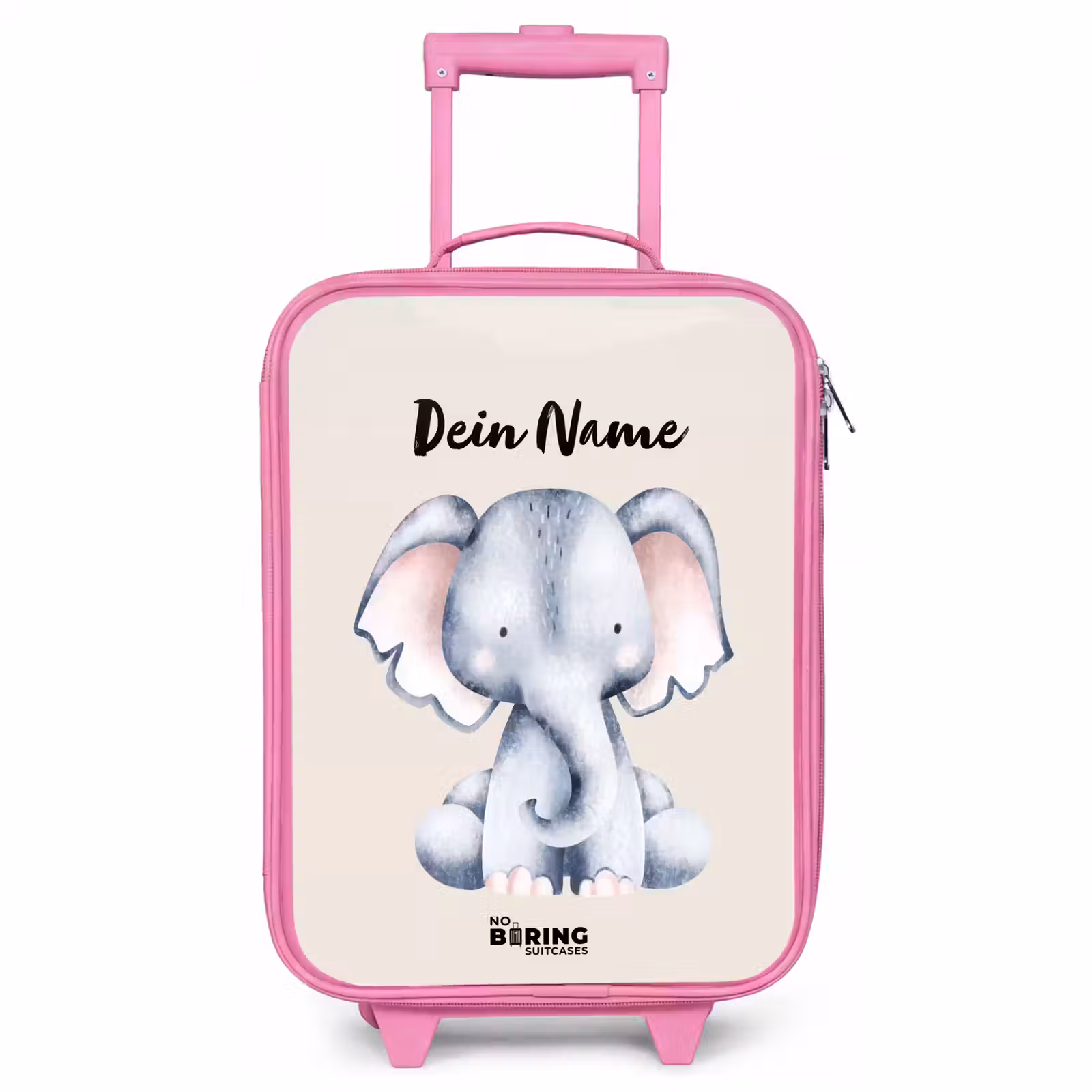 Kinderkoffer Rosa mit Name - Oane Elefant — 1