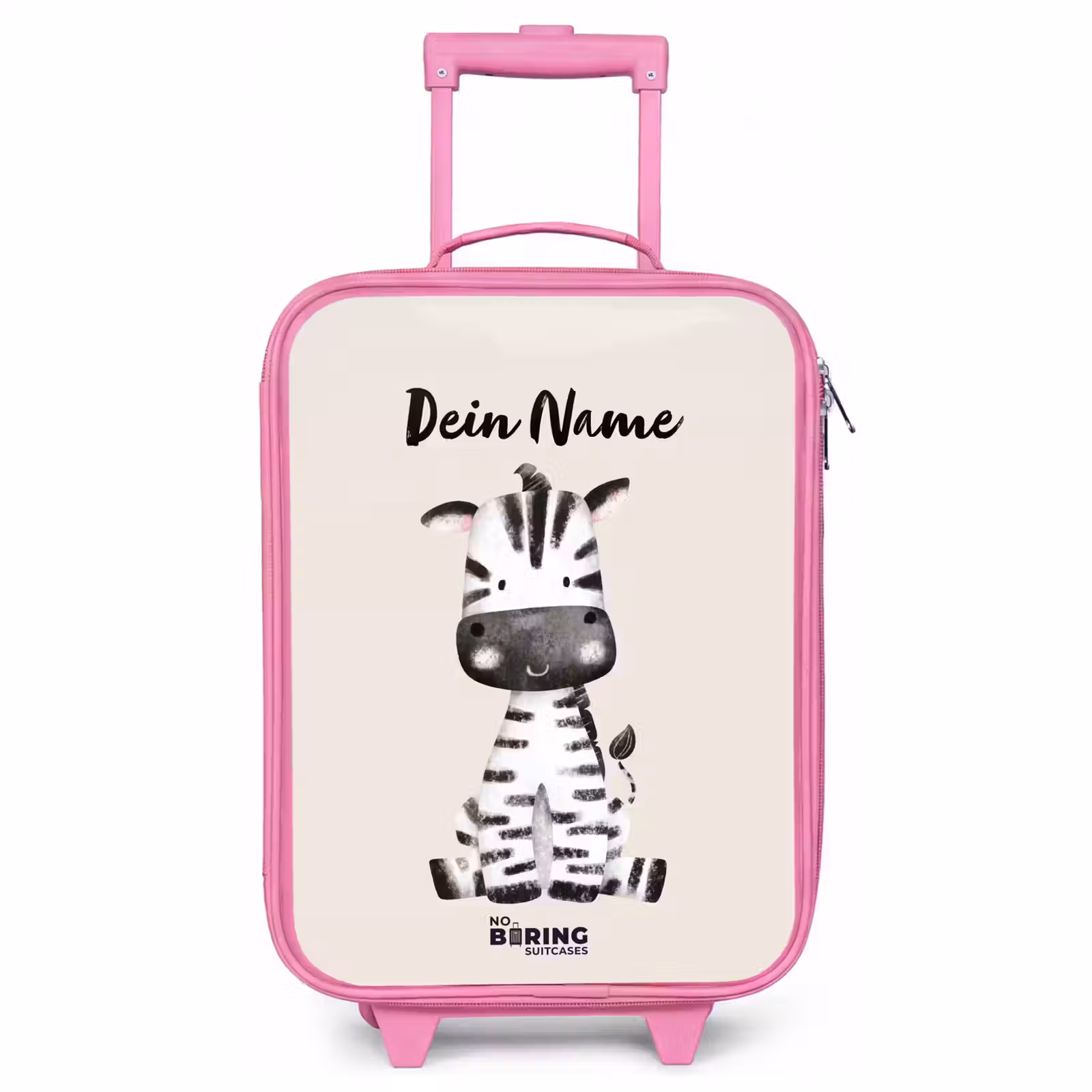 Kinderkoffer Rosa mit Name - Zoë Zebra — 1