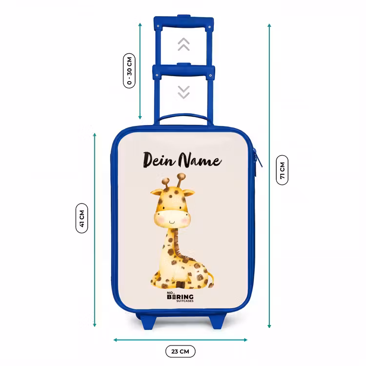 Kinderkoffer Blau mit Name - Gigi Giraffe — 7