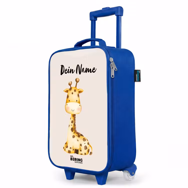 Kinderkoffer Blau mit Name - Gigi Giraffe — 8