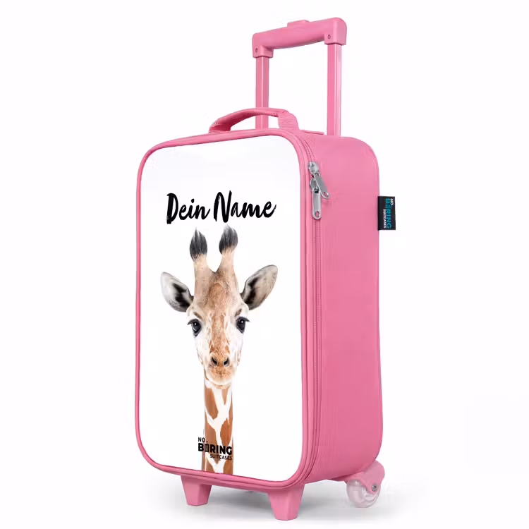 Kinderkoffer Rosa mit Name - Gerrie Giraffe — 8