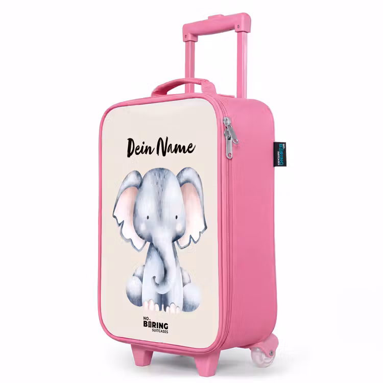 Kinderkoffer Rosa mit Name - Oane Elefant — 8
