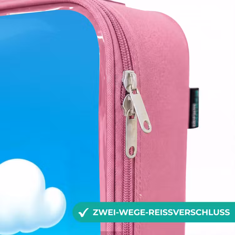 Kinderkoffer Rosa mit Name - Pukkie-Panda — 5