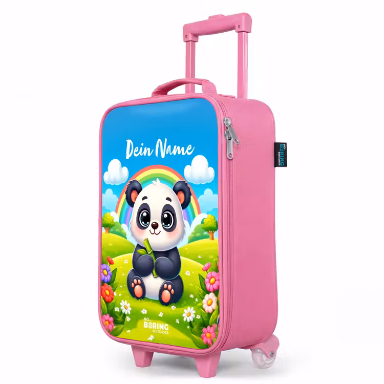 Kinderkoffer Rosa mit Name - Pukkie-Panda — 8
