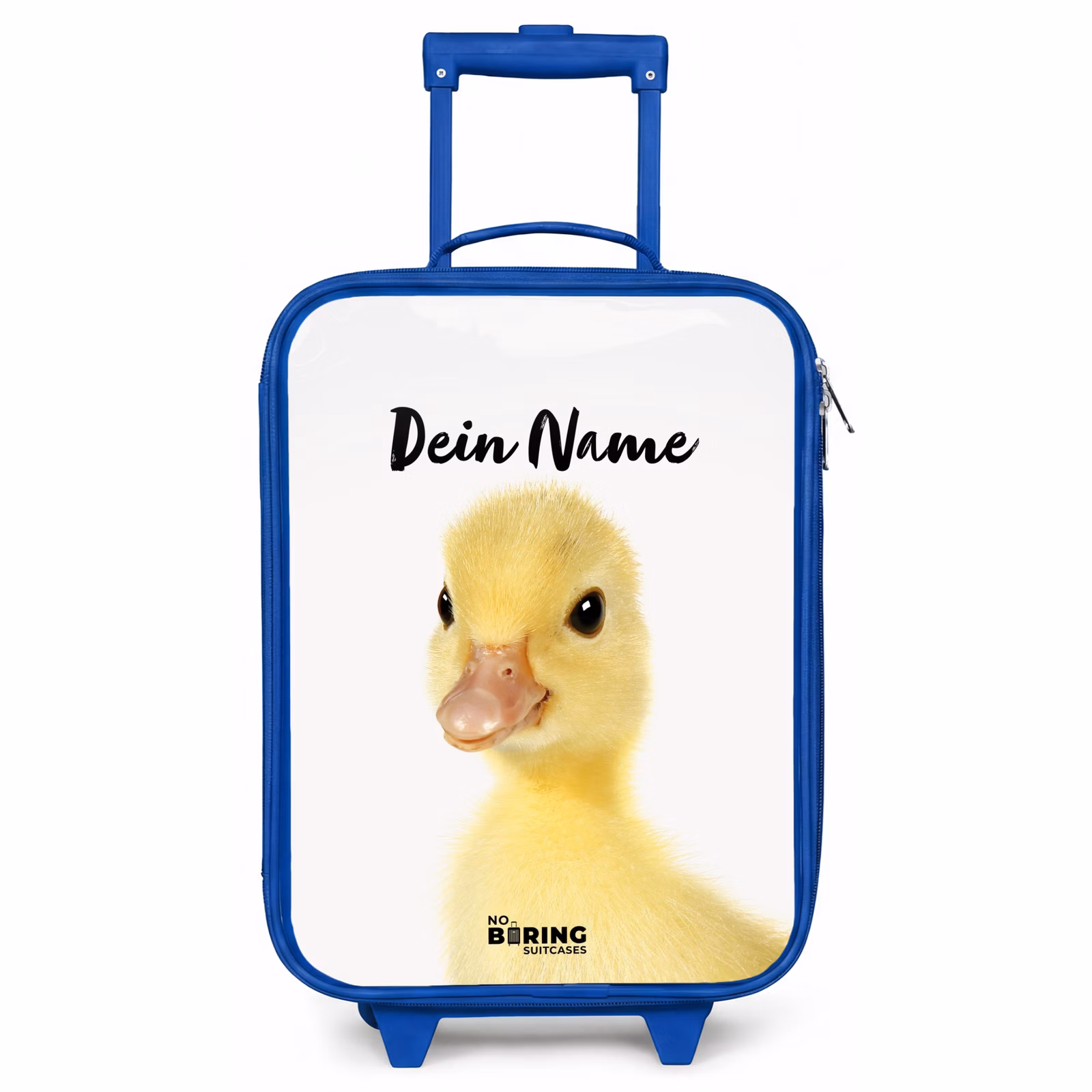 Kinderkoffer Blau mit Name - Barry die Gummi-Ente — 1