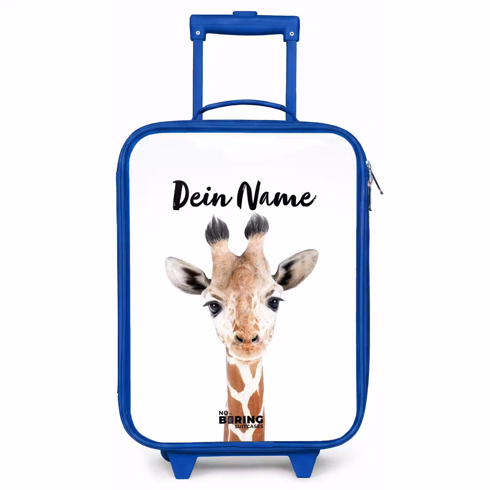 Kinderkoffer Blau mit Name - Gerrie Giraffe — 1