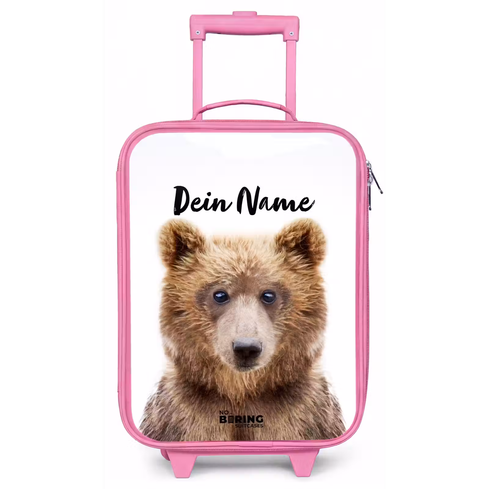 Kinderkoffer Rosa mit Name - Bennie Bär — 1