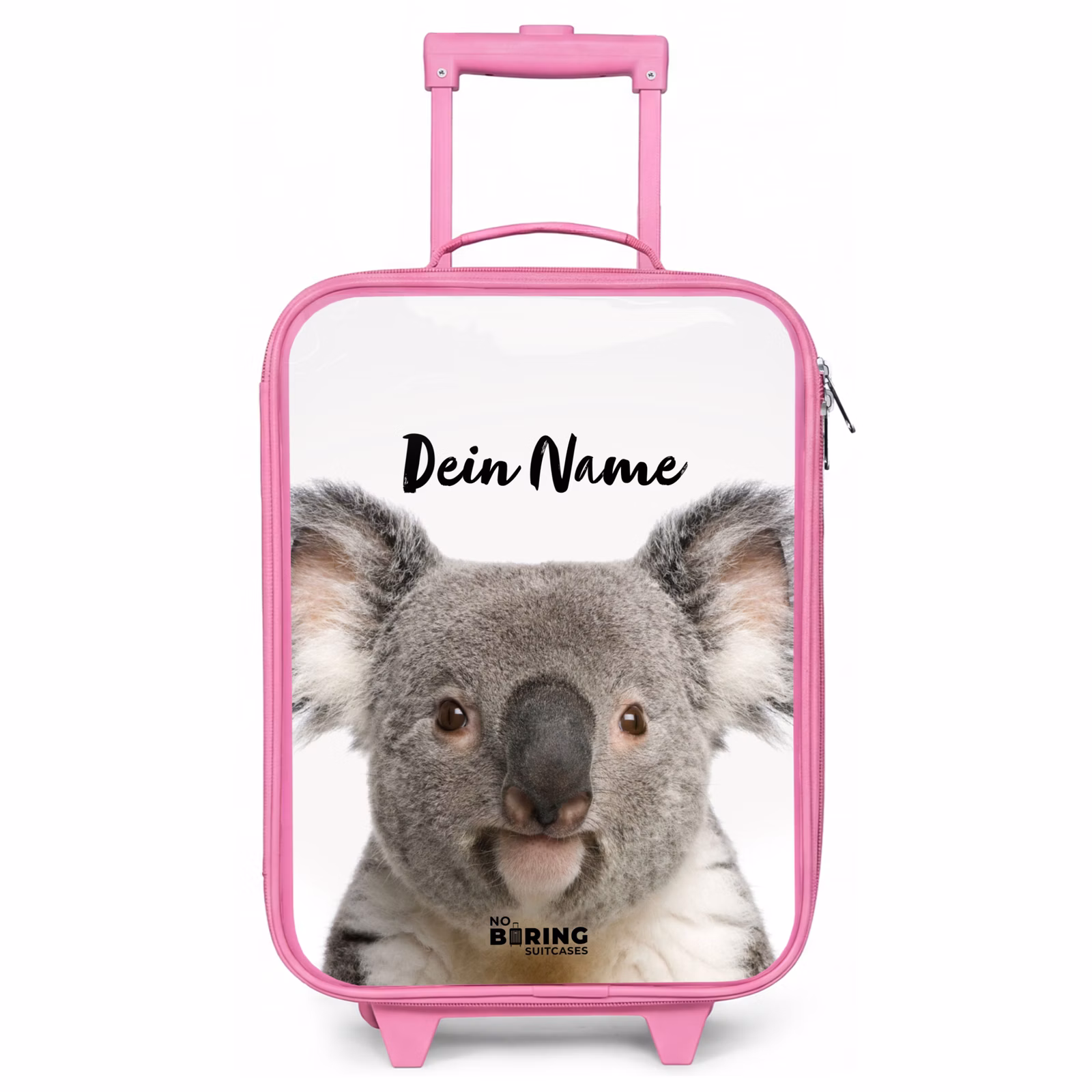 Kinderkoffer Rosa mit Name - Niedlicher Koala-Bär — 1