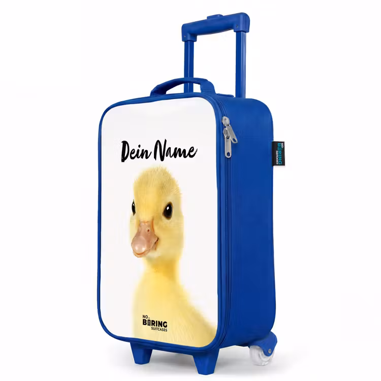 Kinderkoffer Blau mit Name - Barry die Gummi-Ente — 8