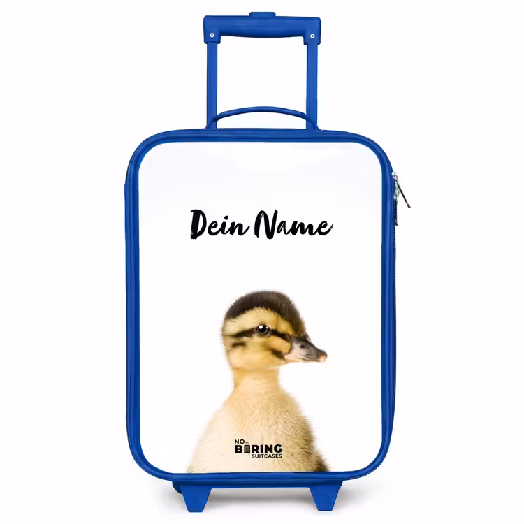 Kinderkoffer Blau mit Name - Daisy Duck — 1