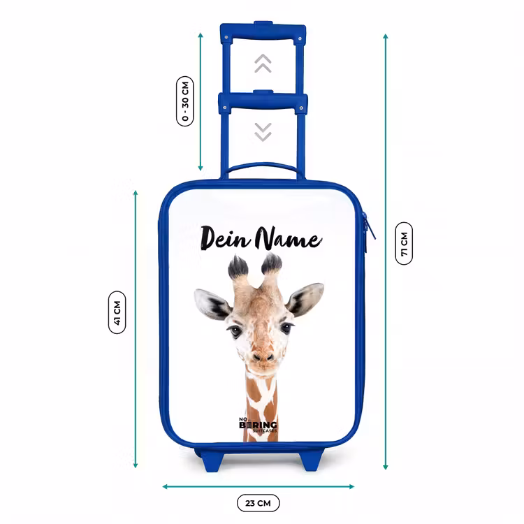 Kinderkoffer Blau mit Name - Gerrie Giraffe — 7