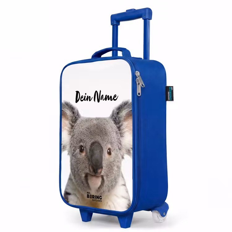 Kinderkoffer Blau mit Name - Niedlicher Koala-Bär — 8
