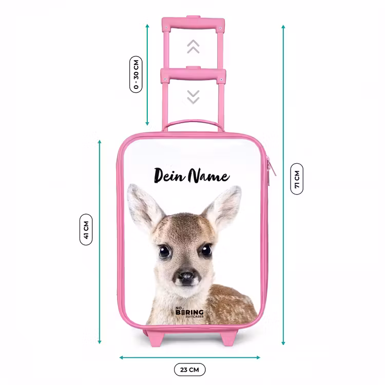 Kinderkoffer Rosa mit Name - Bambino — 7
