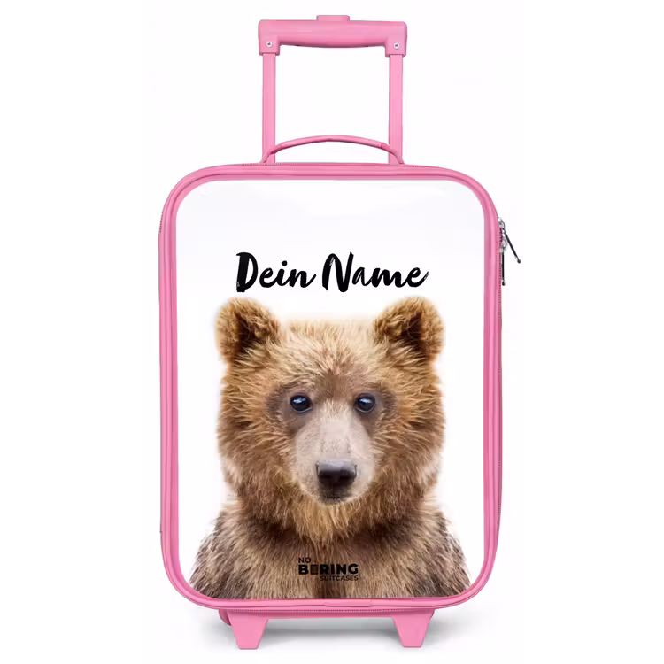 Kinderkoffer Rosa mit Name - Bennie Bär — 1