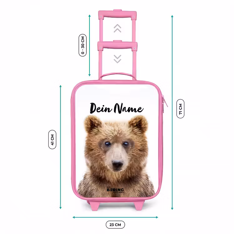 Kinderkoffer Rosa mit Name - Bennie Bär — 7