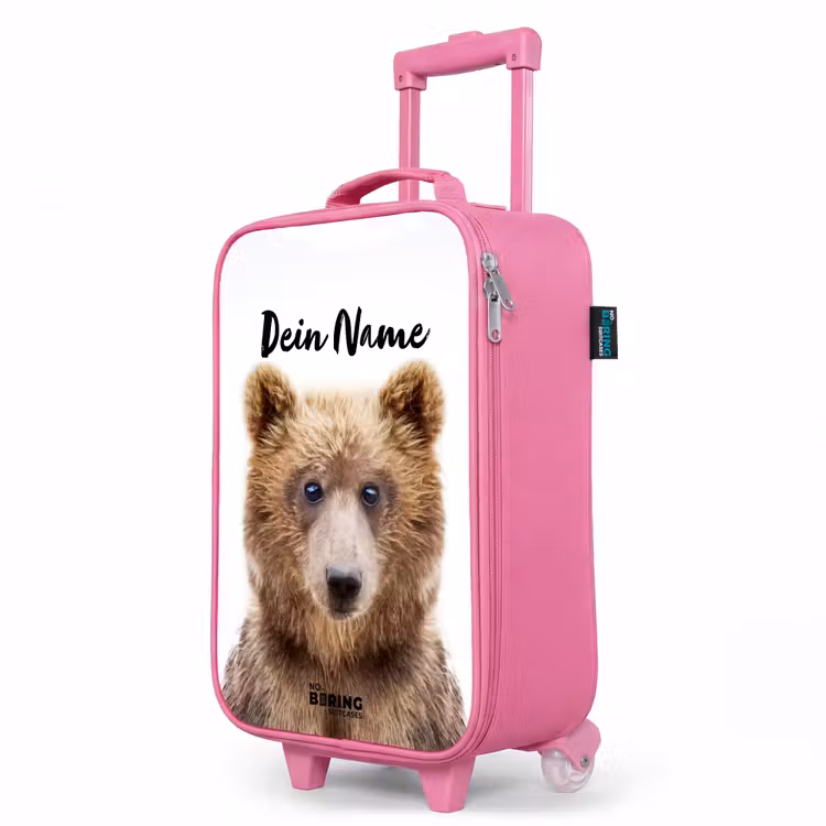 Kinderkoffer Rosa mit Name - Bennie Bär — 8