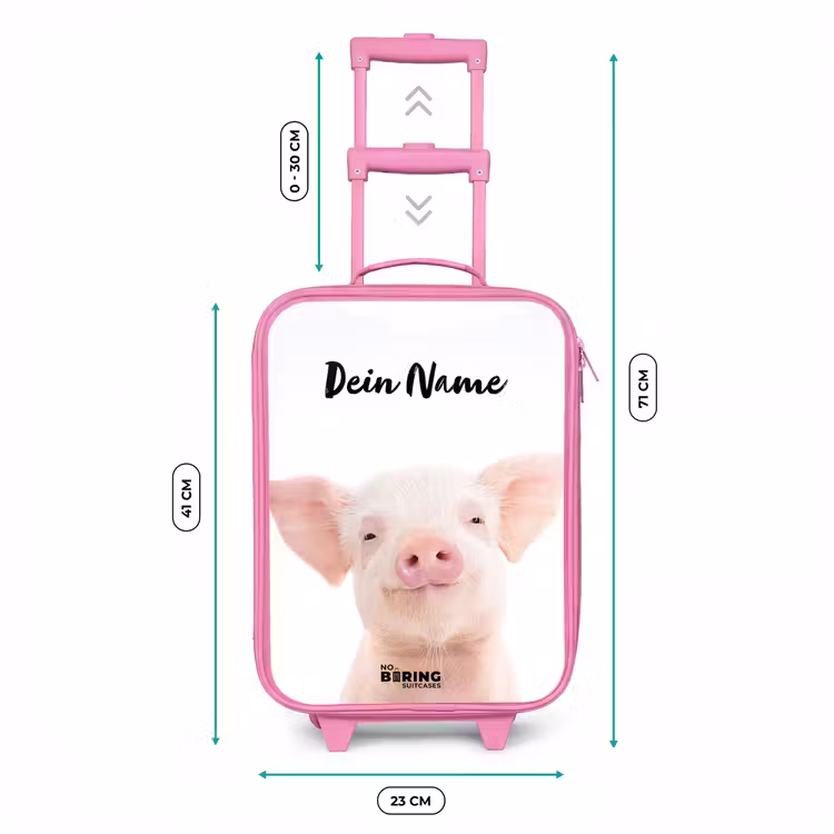 Kinderkoffer Rosa mit Name - Binky Groß — 7