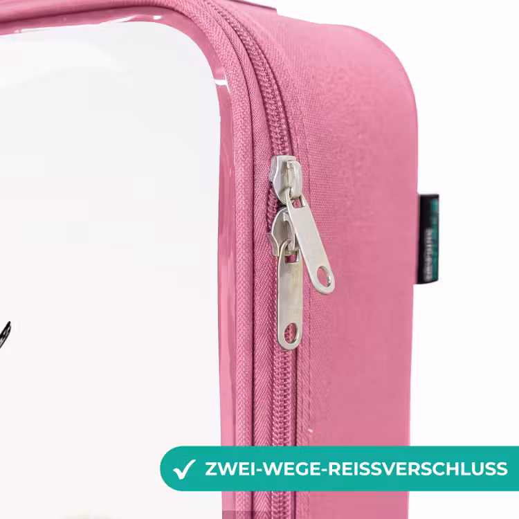 Kinderkoffer Rosa mit Name - Niedlicher Eisbär — 5