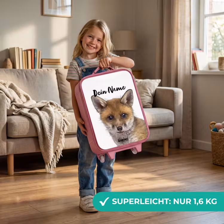 Kinderkoffer Rosa mit Name - Victor Vos — 3