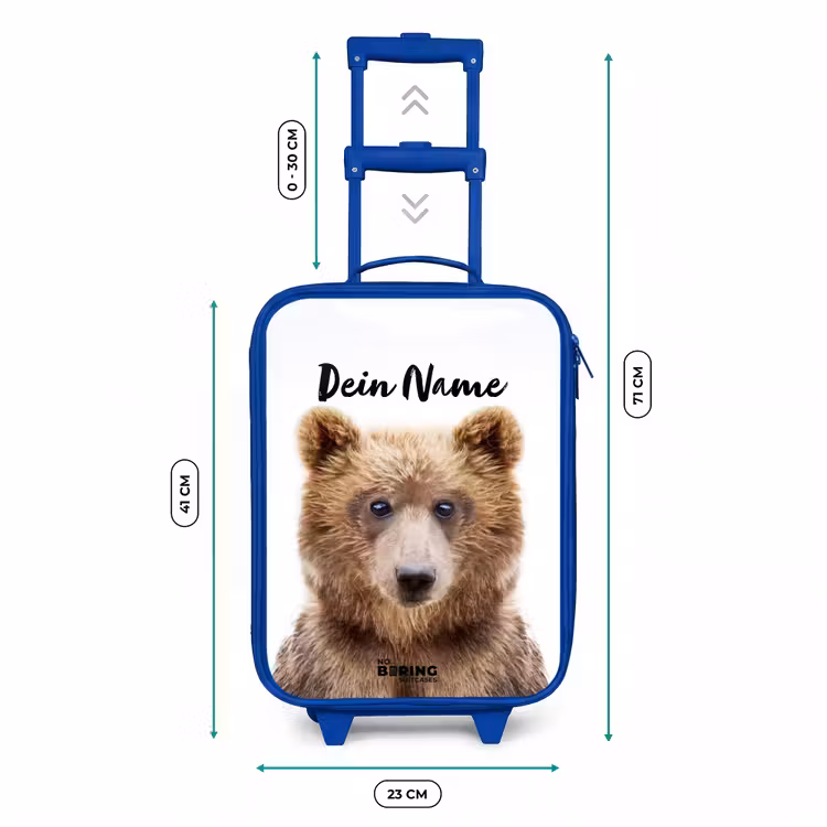 Kinderkoffer Blau mit Name - Bennie Bär — 7