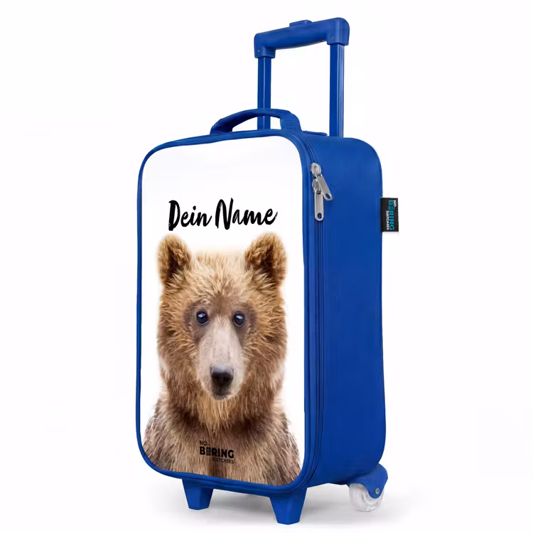 Kinderkoffer Blau mit Name - Bennie Bär — 8