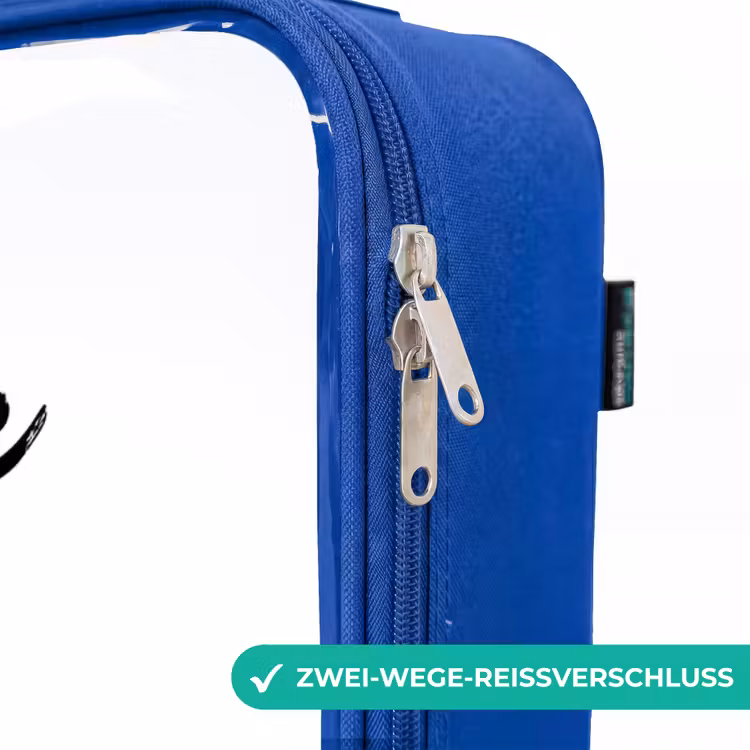 Kinderkoffer Blau mit Name - Eddy Esel — 5
