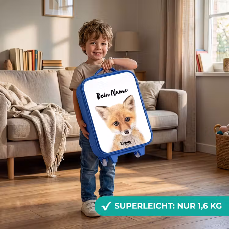 Kinderkoffer Blau mit Name - Vicky Fuchs — 3