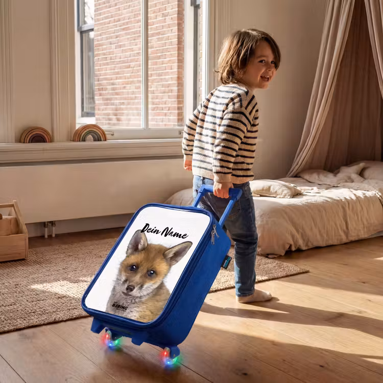 Kinderkoffer Blau mit Name - Victor Vos — 2