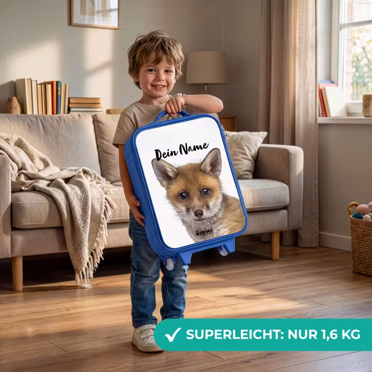 Kinderkoffer Blau mit Name - Victor Vos — 3