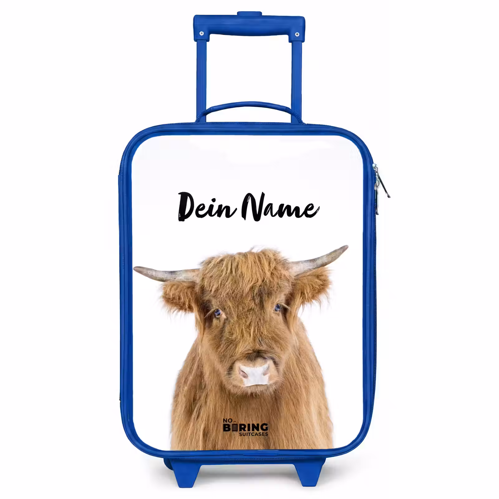 Kinderkoffer Blau mit Name - Halbe Hooglander — 1
